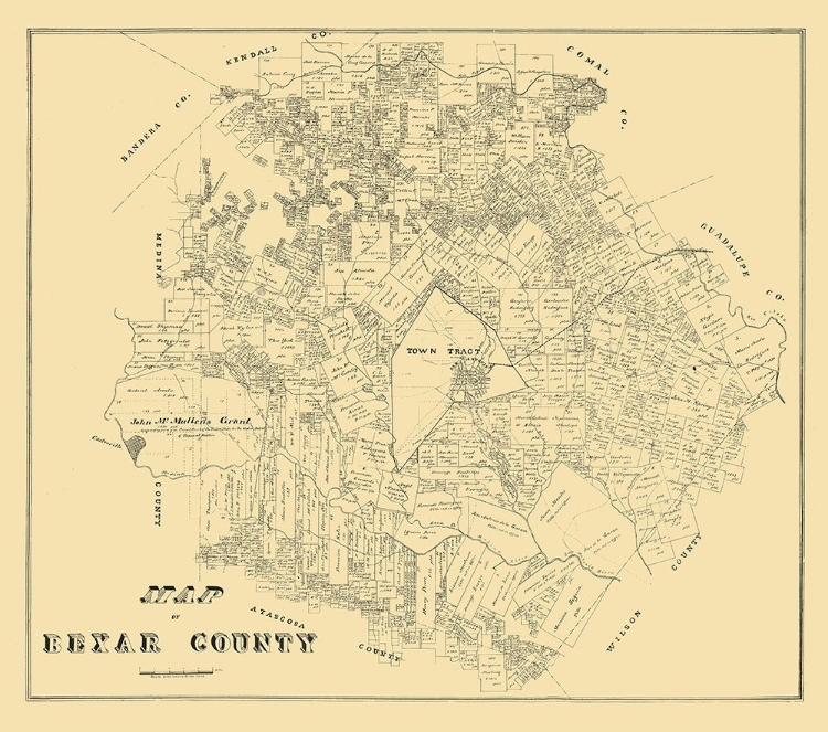 Picture of BEXAR COUNTY TEXAS - 1879