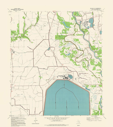 Picture of SOUTH EAST BLESSING TEXAS QUAD - USGS 1954