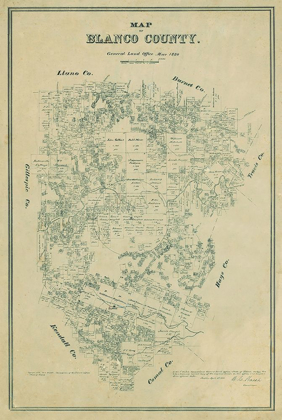 Picture of BLANCO COUNTY TEXAS - WALSH 1880