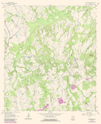 Picture of BALD MOUND TEXAS QUAD - USGS 1963