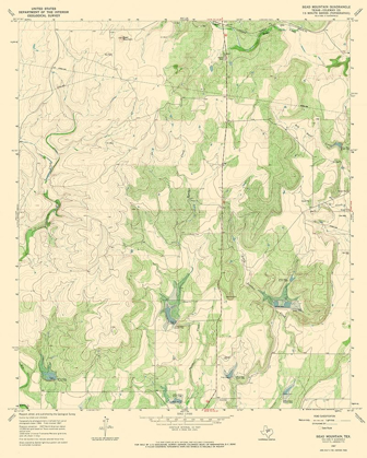 Picture of BEAD MOUNTAIN TEXAS QUAD - USGS 1967