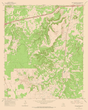 Picture of BEAR MOUNTAIN TEXAS QUAD - USGS 1966