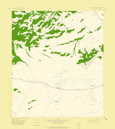 Picture of BLUE MOUNTAIN TEXAS QUAD - USGS 1978
