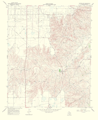 Picture of BOWERS CITY TEXAS QUAD - USGS 1970
