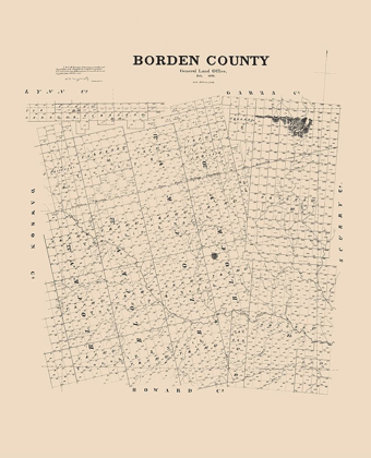 Picture of BORDEN COUNTY TEXAS - 1892