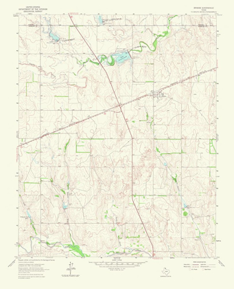 Picture of BRISCOE TEXAS QUAD - USGS 1965