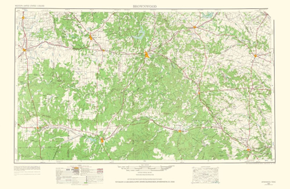 Picture of BROWNWOOD TEXAS QUAD - USGS 1965