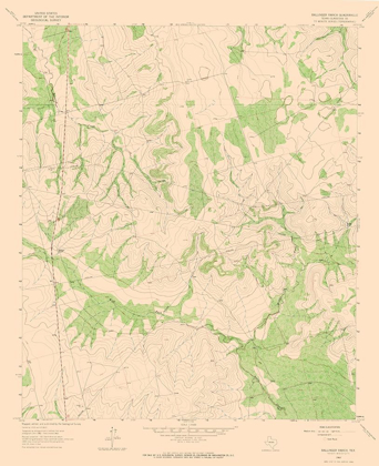 Picture of BALLINGER RANCH TEXAS QUAD - USGS 1963