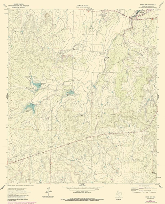 Picture of SOUTH WEST BRADY TEXAS QUAD - USGS 1963