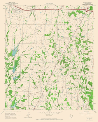 Picture of BRASHEAR TEXAS QUAD - USGS 1962