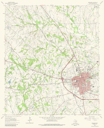 Picture of BRENHAM TEXAS QUAD - USGS 1963