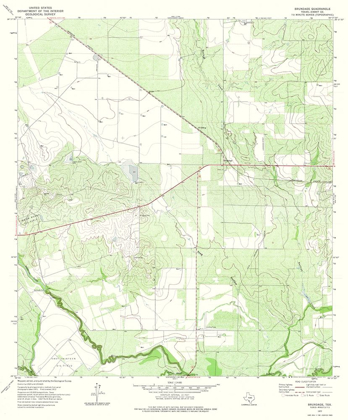 Picture of BRUNDAGE TEXAS QUAD - USGS 1972