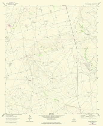 Picture of BRYANT RANCH TEXAS QUAD - USGS 1964