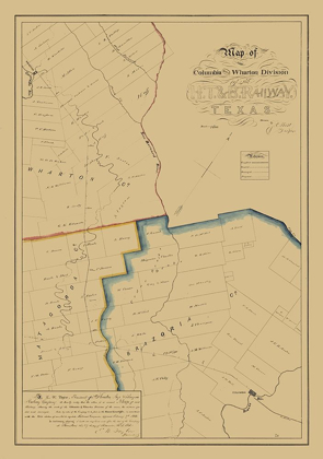 Picture of BRAZORIA COUNTY TEXAS - WEST 1860