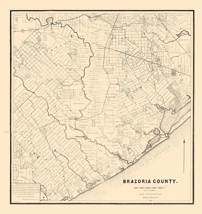 Picture of BRAZORIA COUNTY TEXAS - 1877