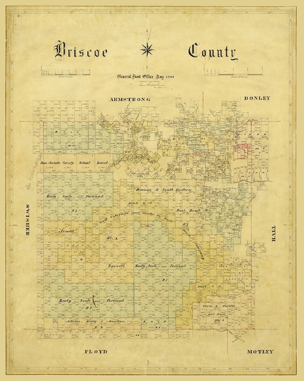 Picture of BRISCOE COUNTY TEXAS - 1881