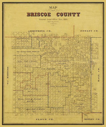 Picture of BRISCOE COUNTY TEXAS - BLAU 1885