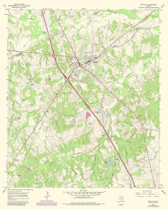 Picture of BUFFALO TEXAS QUAD - USGS 1965