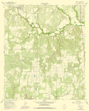 Picture of BURKETT TEXAS QUAD - USGS 1960