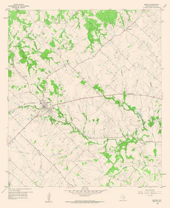 Picture of BURTON TEXAS QUAD - USGS 1958