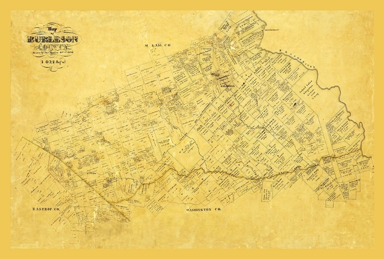 Picture of BURLESON COUNTY TEXAS - MARTIN 1856