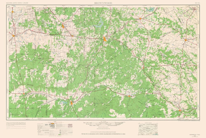 Picture of BROWNWOOD TEXAS QUAD - USGS 1964