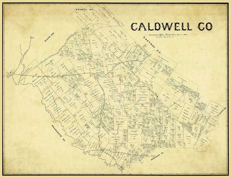 Picture of CALDWELL COUNTY TEXAS - 1896