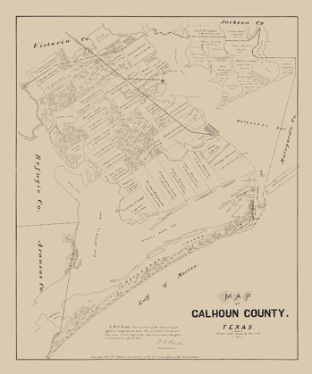 Picture of CALHOUN COUNTY TEXAS - WALSH 1879