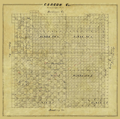 Picture of CARSON COUNTY TEXAS - 1878