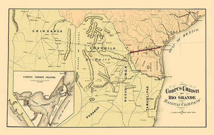 Picture of CORPUS CHRISTI AND RIO GRANDE RAILWAY 1874