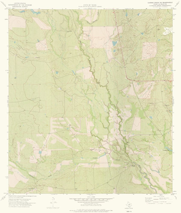 Picture of CAIMAN CREEK NE TEXAS QUAD - USGS 1974