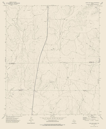 Picture of COON DIVE DRAW TEXAS QUAD - USGS 1973