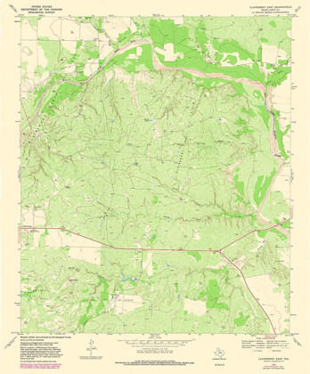 Picture of CLAIREMONT EAST TEXAS QUAD - USGS 1981