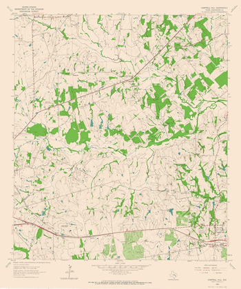 Picture of CHAPPELL HILL TEXAS QUAD - USGS 1963