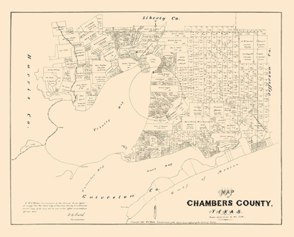 Picture of CHAMBERS COUNTY TEXAS - WALSCH 1879