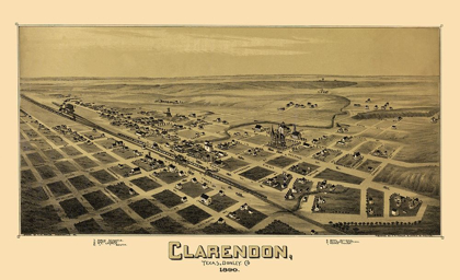 Picture of CLARENDON TEXAS - FOWLER 1890