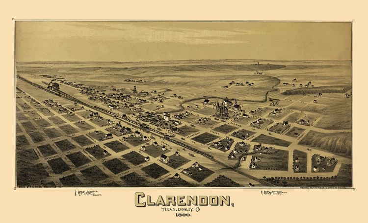 Picture of CLARENDON TEXAS - FOWLER 1890