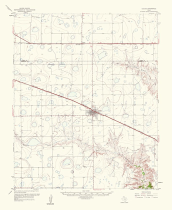 Picture of CLAUDE TEXAS QUAD - USGS 1961