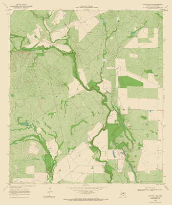 Picture of CAYMAN LAKE TEXAS QUAD - USGS 1969