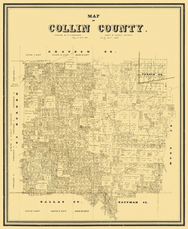 Picture of COLLIN TEXAS LANDOWNER - ROSENBERG 1861