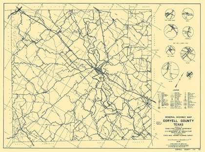 Picture of CORYELL TEXAS HIGHWAY - HIGHWAY DEPT 1936