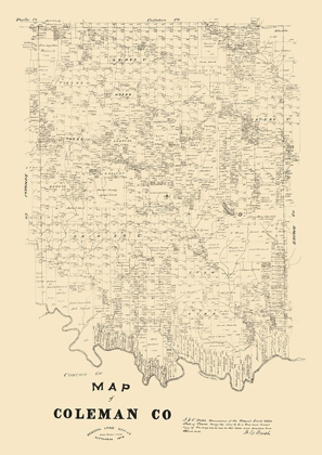 Picture of COLEMAN COUNTY TEXAS - WALSH 1879