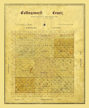 Picture of COLLINGSWORTH COUNTY TEXAS - 1880