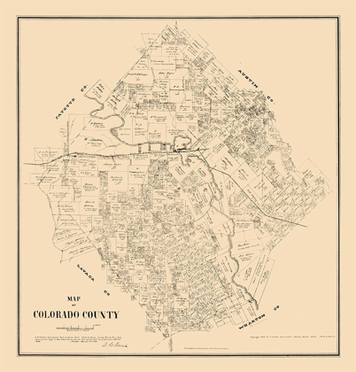 Picture of COLORADO COUNTY TEXAS - WALSH 1880