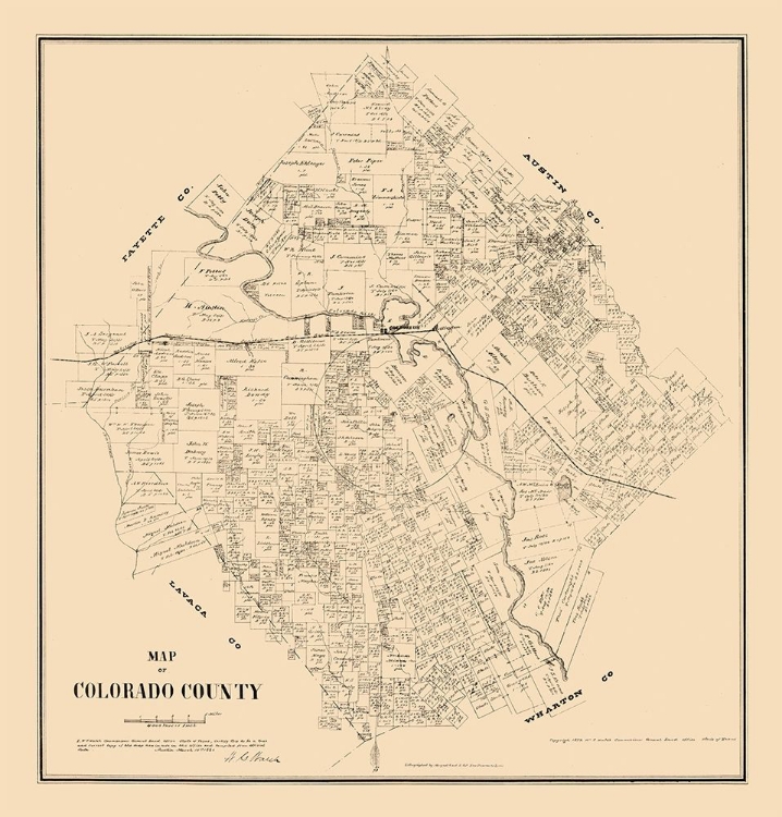 Picture of COLORADO COUNTY TEXAS - WALSH 1880