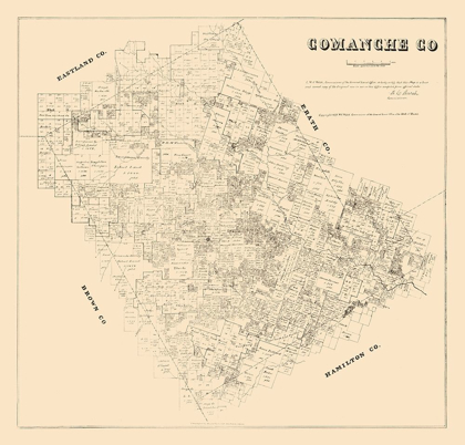 Picture of COMANCHE COUNTY TEXAS - WALSH 1879