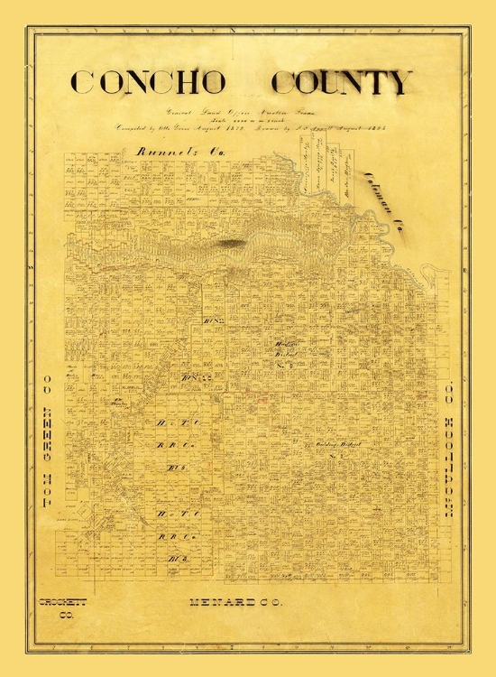 Picture of CONCHO COUNTY TEXAS - GROOS 1895