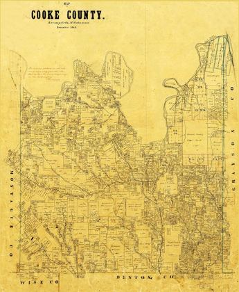 Picture of COOKE COUNTY TEXAS - 1868