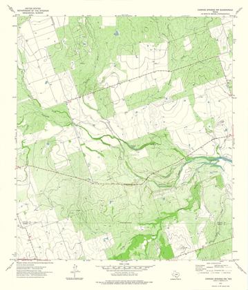 Picture of CARRIZO SPRINGS NW TEXAS QUAD - USGS 1972