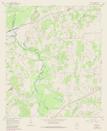 Picture of CANARY TEXAS QUAD - USGS 1965